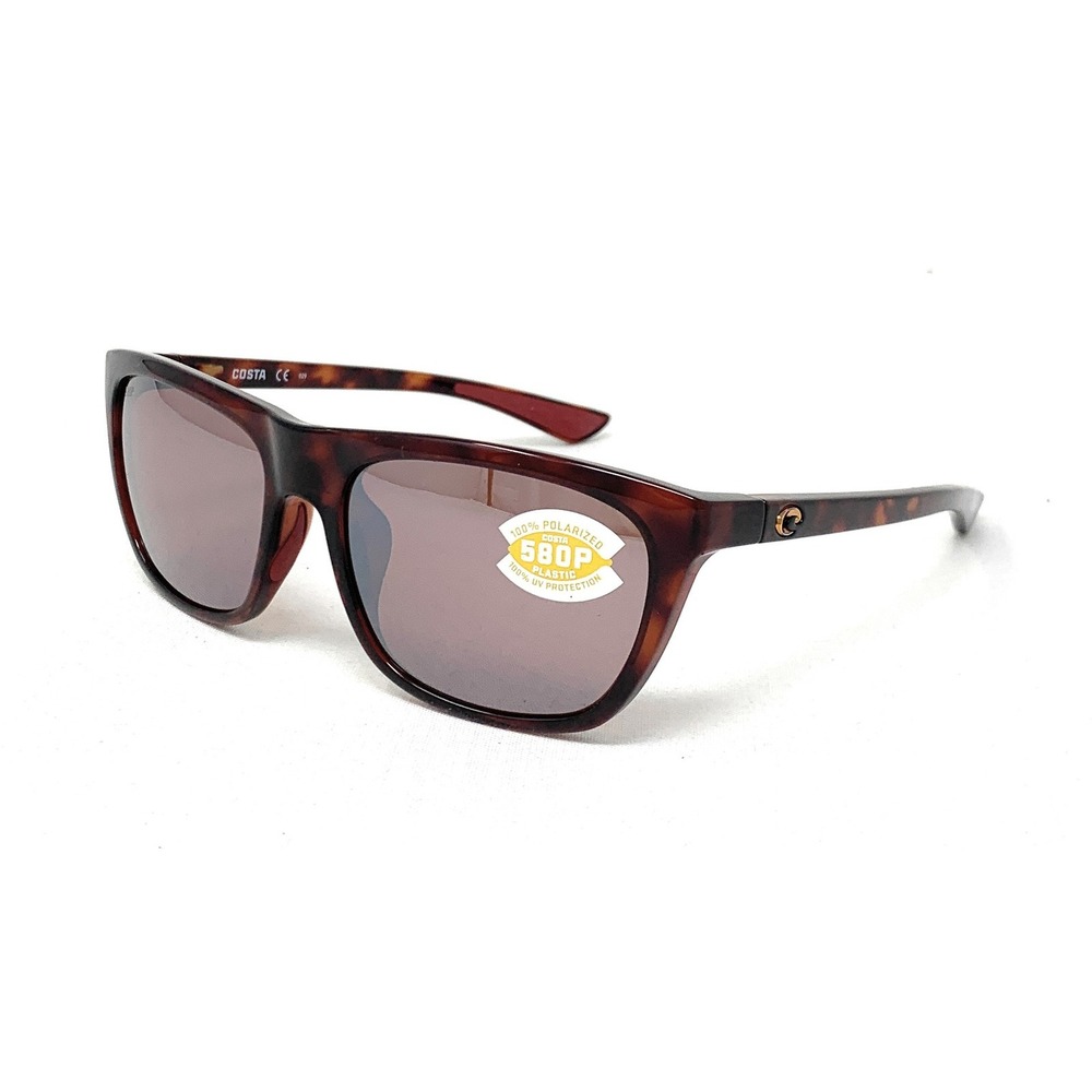 COSTA DEL MAR Cheeca 580P Polarized Sunglasses Rose Tortoise Copper Silver